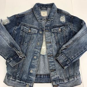 Hayden Girls Frayed Denim Jacket 9/10